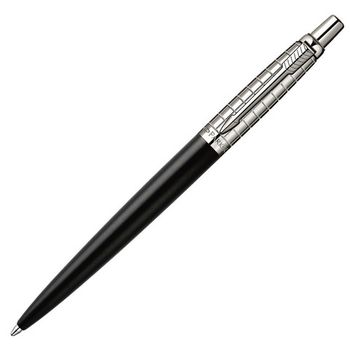 Шариковая ручка Parker Jotter Premium K172 Satin Black SS Chiseled Mblue (S0908860)