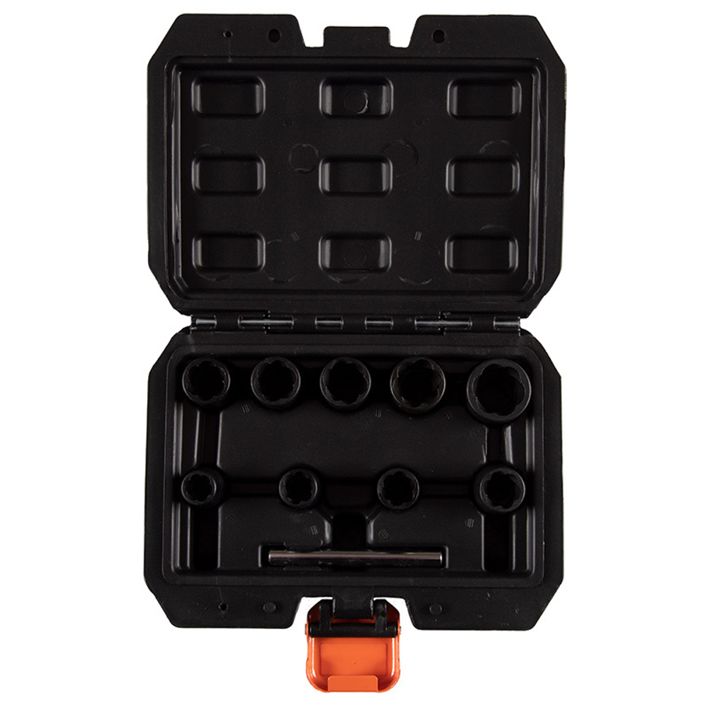 AFFIX (AF10930010C) Набор торцевых головок для поврежденных гаек и болтов, 10-19 мм, кейс, 10 предметов