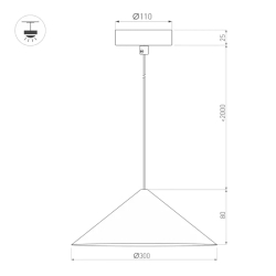 Светильник SP-MAKOTO-R300-10W Warm2700 (BK, 36 deg, 230V, TRIAC) (Arlight, IP20 Металл, 3 года) 057219