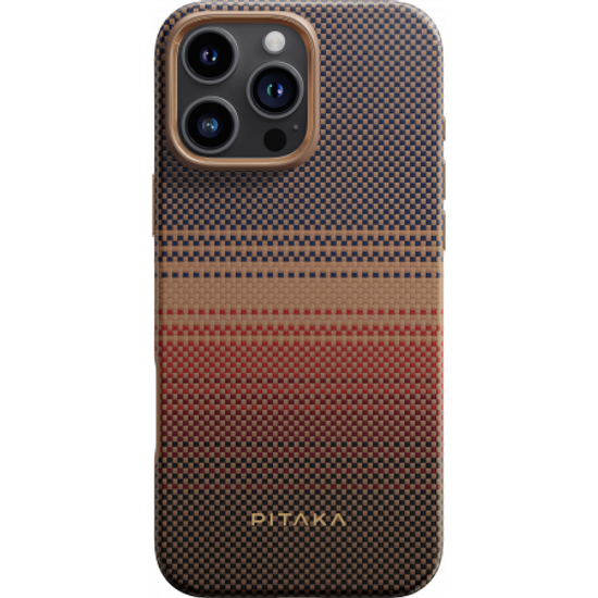 Противоударный чехол Pitaka Fusion Weaving MagEZ 5 (1500D) для iPhone 16 Pro Max - Sunset