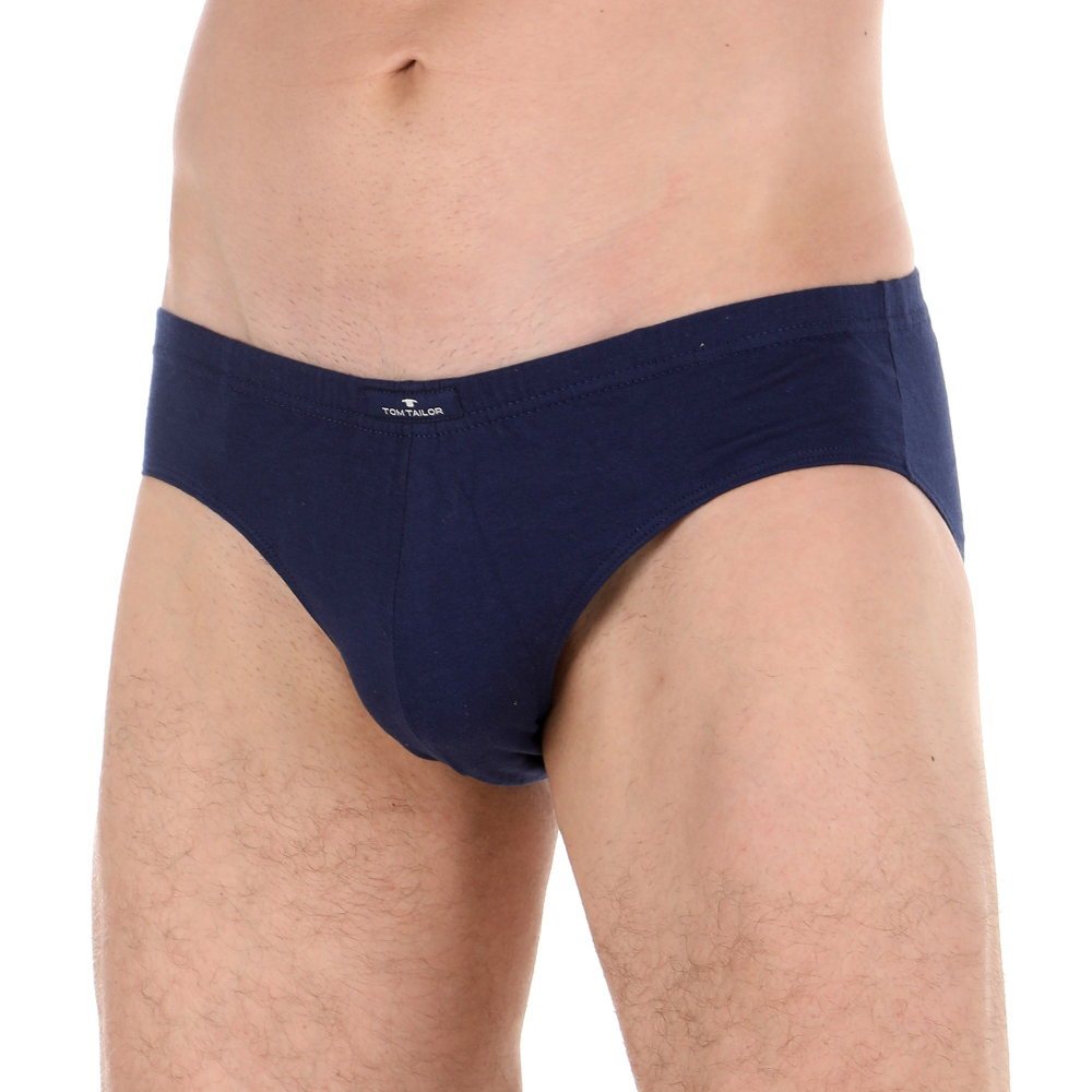 Мужские трусы слипы набор 3в1 темно-синие Tom Tailor 7189/5609 7179