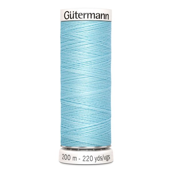 Нитки универсальные Gutermann Sew-all 100 (200 метров), 5 кат. | 195 голубой лед