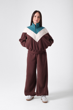 Костюм женский флисовый с олимпийкой "Мятный шоколад"