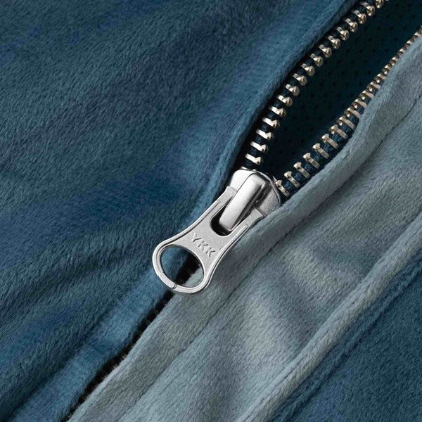 Олимпийка велюровая Puff темно-синяя - фото 7