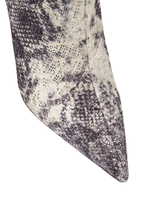 Женские кожаные ботильоны с тиснением под рептилию