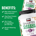 Force Factor, Smarter Greens Protein + Superfoods, хлопья с корицей, 600 г (1 фунт 5,1 унции)