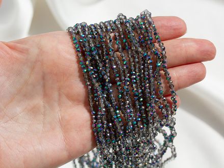 Нить бусин для украшений 3мм (ювелирное стекло)