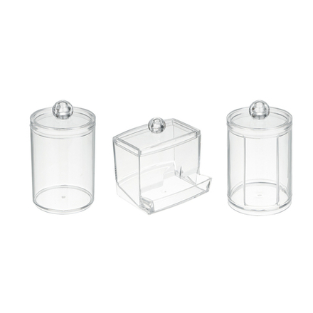 Набор органайзеров 3 штуки тм ЮНИLOOK, пластик, прозрачный, #123