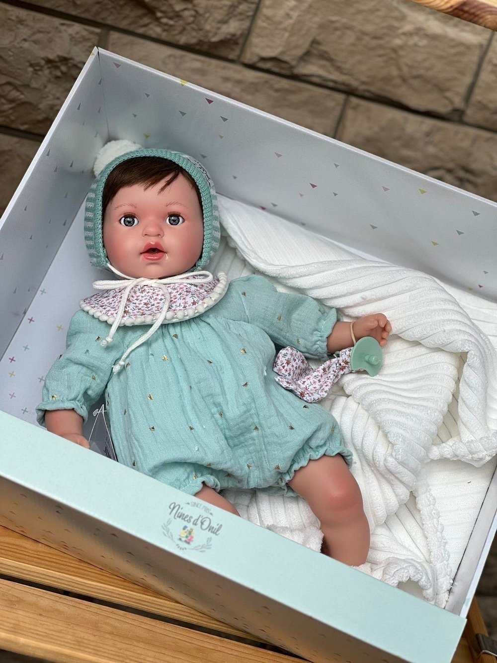 Кукла Реборн Nines 40см Alex мягконабивная (N0205)