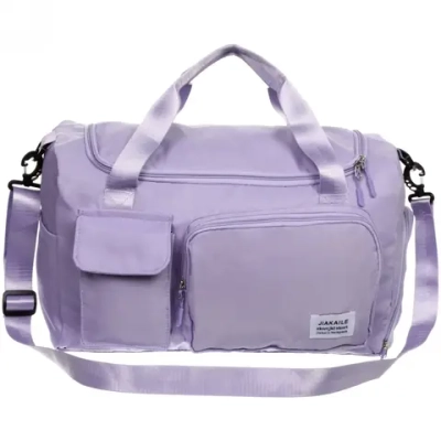 Сумка спортивная «City-sport», водонепроницаемый отдел + 2 кармана + отдел под обувь, цвет сиреневый, 49*21*29см