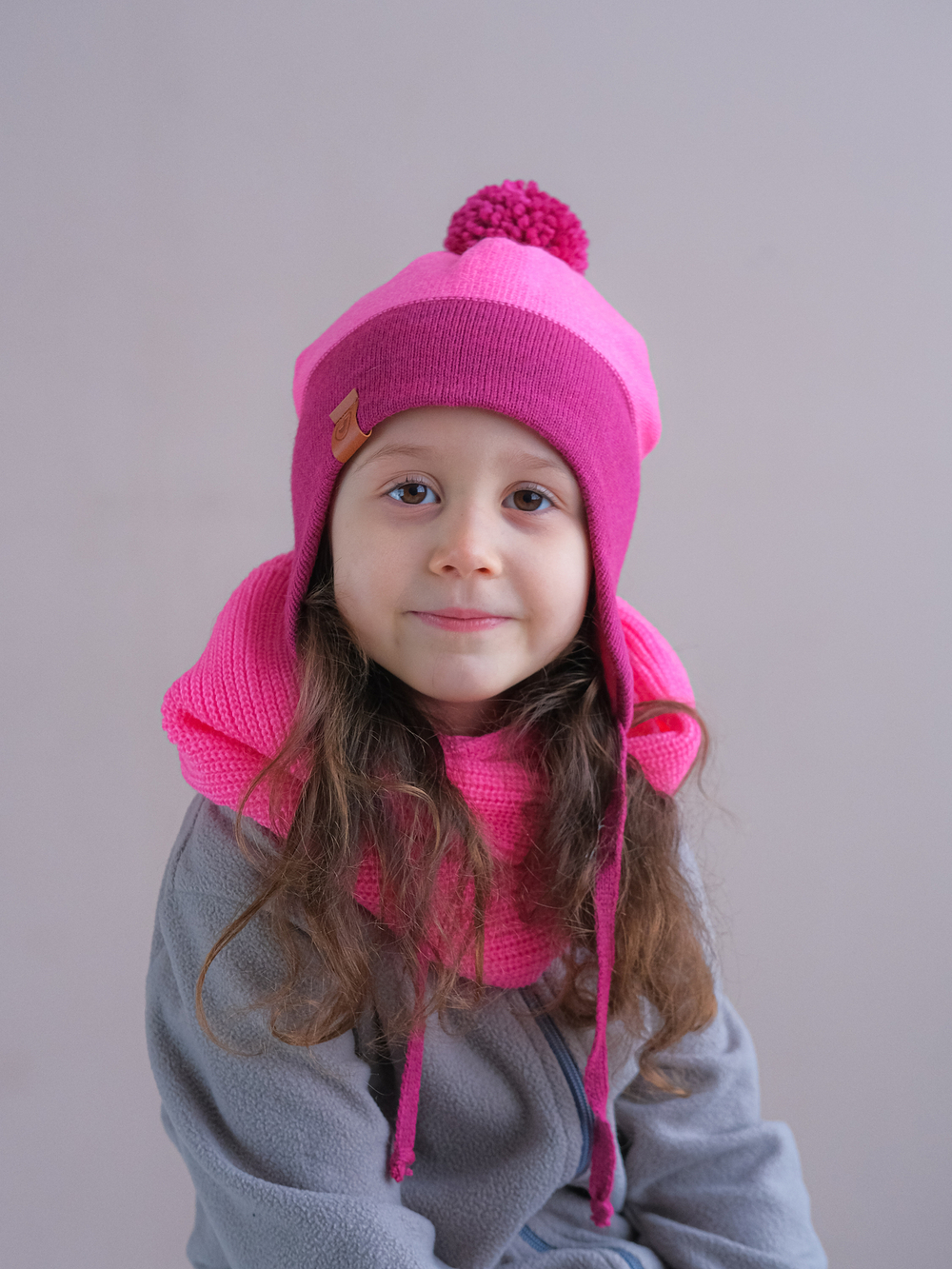 Снуд-резинка вязаный (Флокс)