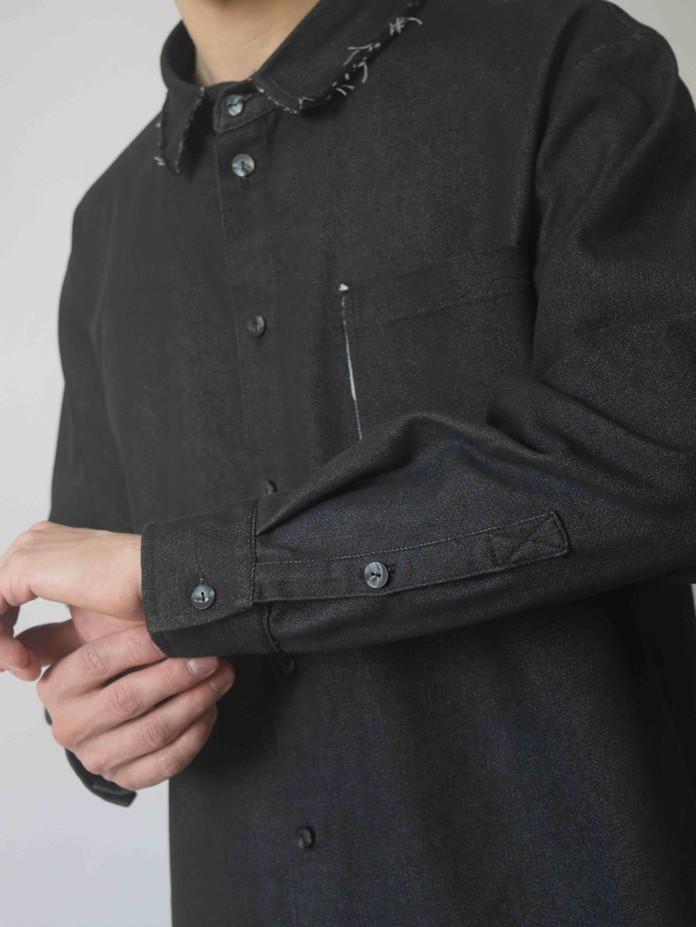 Рубашка Sashina Fringe черная