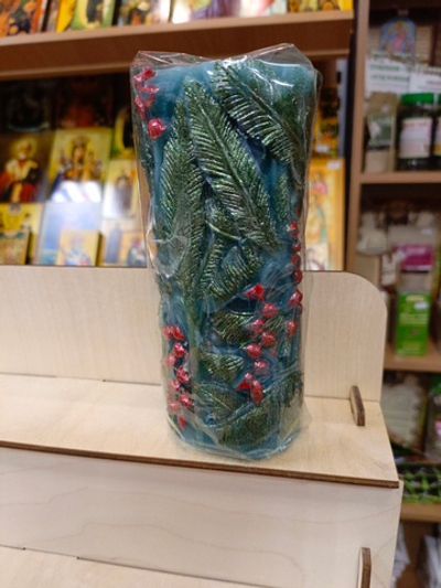 Свеча столб Ягодный куст, ручная работа