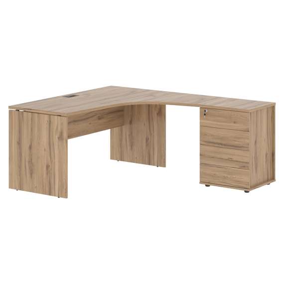 Стол эргономичный с тумбой EDCET 1518(R)  1560х1880х750 EDIS