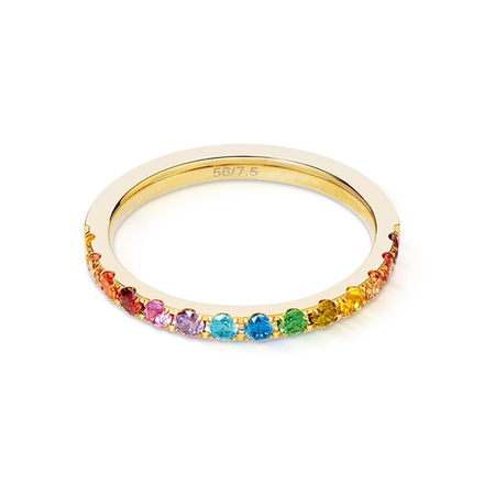 Кольцо Coeur de Lion Multicolor Rainbow-Gold 0146/40-1535 60
