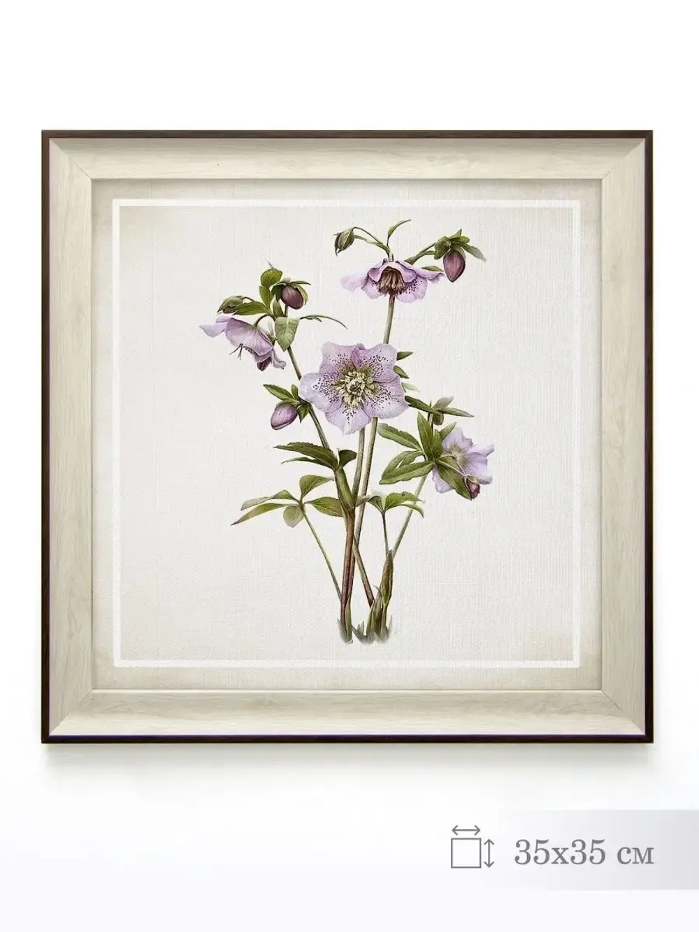 Картина на натуральном холсте "Весенний прованс" 35*35 см