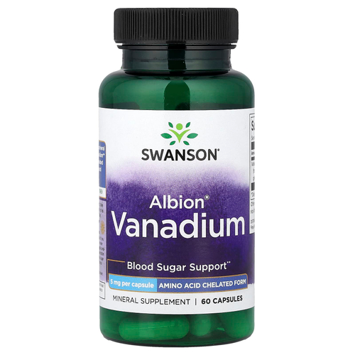 Swanson Vitamins, Ванадий Albion®, 5 мг, 60 капсул