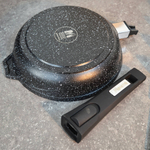 Сковорода 20см Гранит black Induction Pro со съемной ручкой