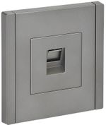 FORTE&PIANO Розетка компьютерная RJ45 кат.5E FP532 сталь IEK