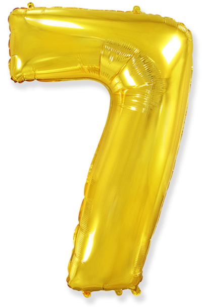 Цифра 7 "Золотой" (40''/102 см)