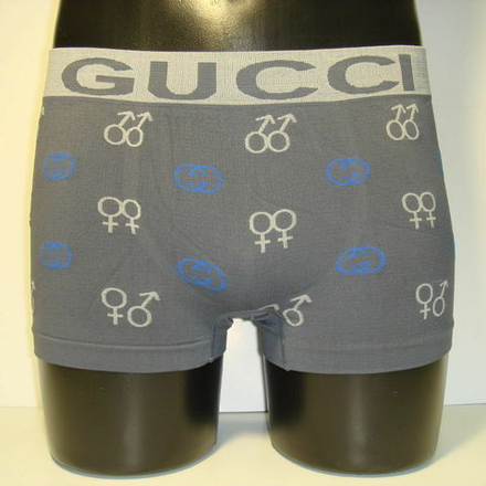 Мужские трусы бесшовные хипсы серые Gucci