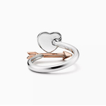 Кольцо из серебра 925 , в форме сердца со стрелой Tiffany, Тиффани. 💝👑В наличии