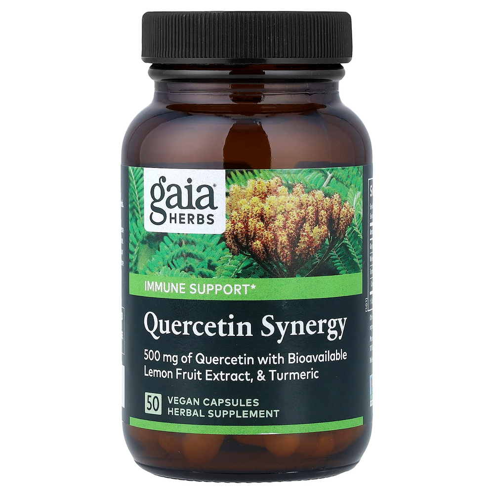 Gaia Herbs, Quercetin Synergy, 50 веганских капсул