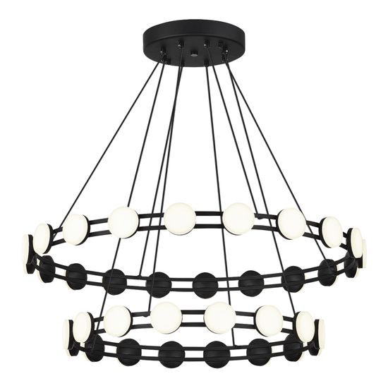 SL6610.403.36 Светильник подвесной ST-Luce черный/белый LED 1*70W 4000K MONRO