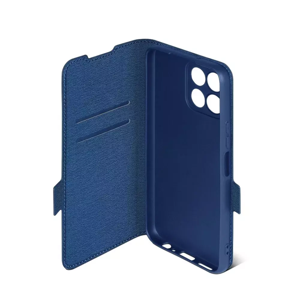 Чехол с флипом для Honor X8 (5G) /X6/70 Lite (5G) DF (blue)
