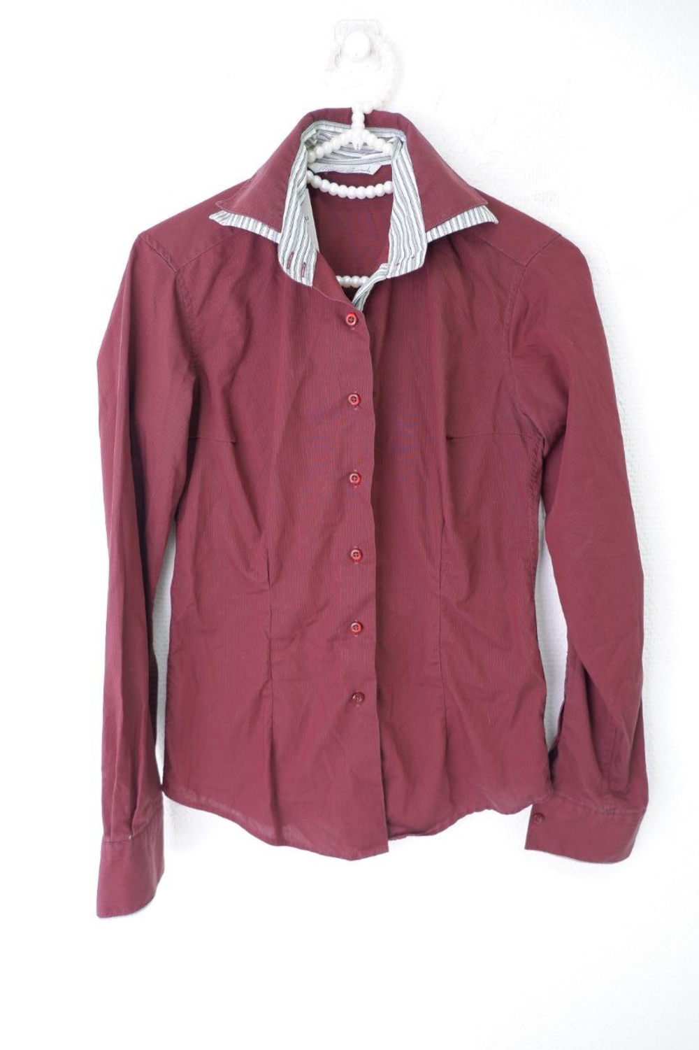 Рубашка Alonzo Corrado бордовая 38 размер