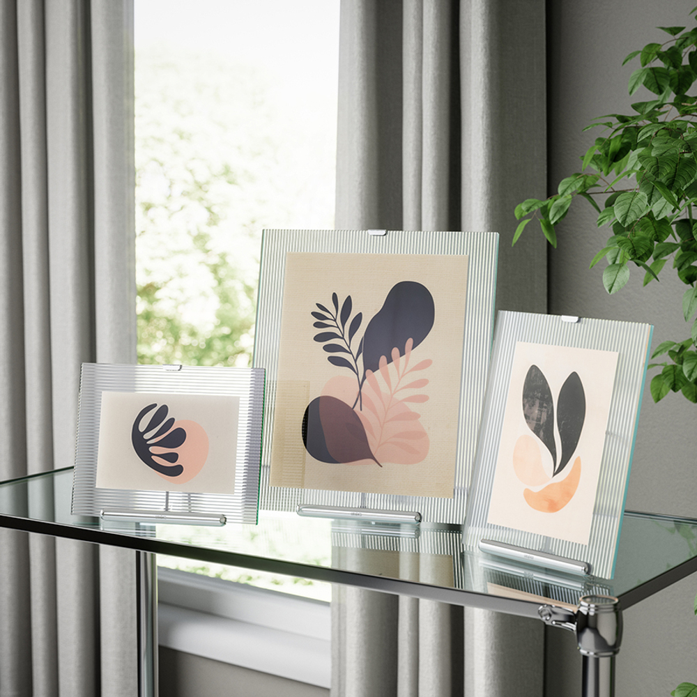 Фоторамка flute, 20х23 см, хром