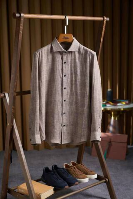 Льняной костюм Zegna
