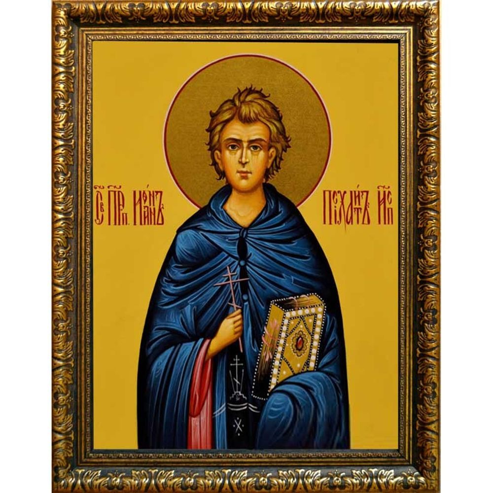 Иоанн Психаит преподобный. Икона на холсте.