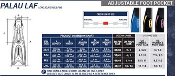 Ласты Cressi Palau с открытой пяткой черный/розовый