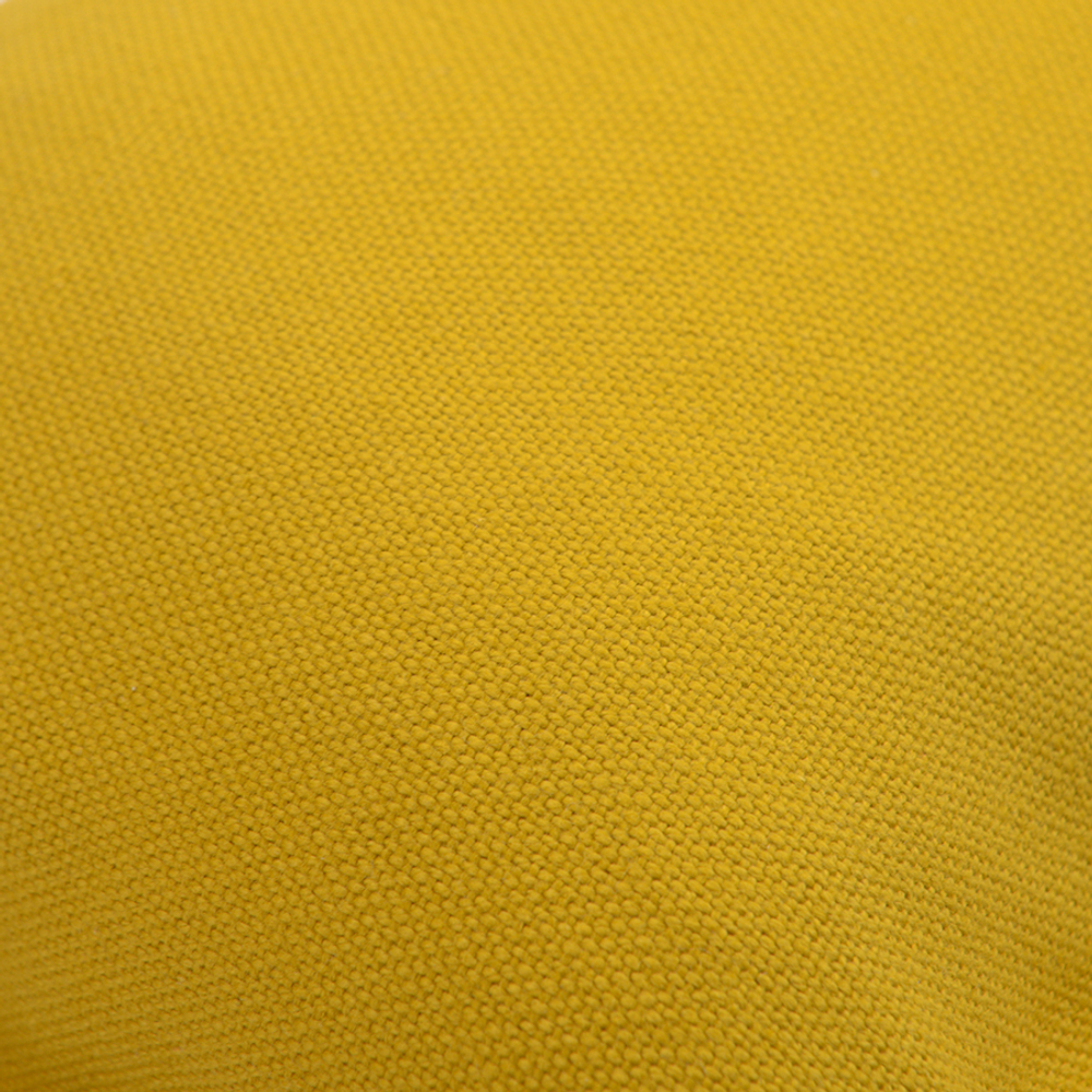 Чехол на подушку из фактурного хлопка горчичного цвета с контрастным кантом из коллекции essential, 30х50 см