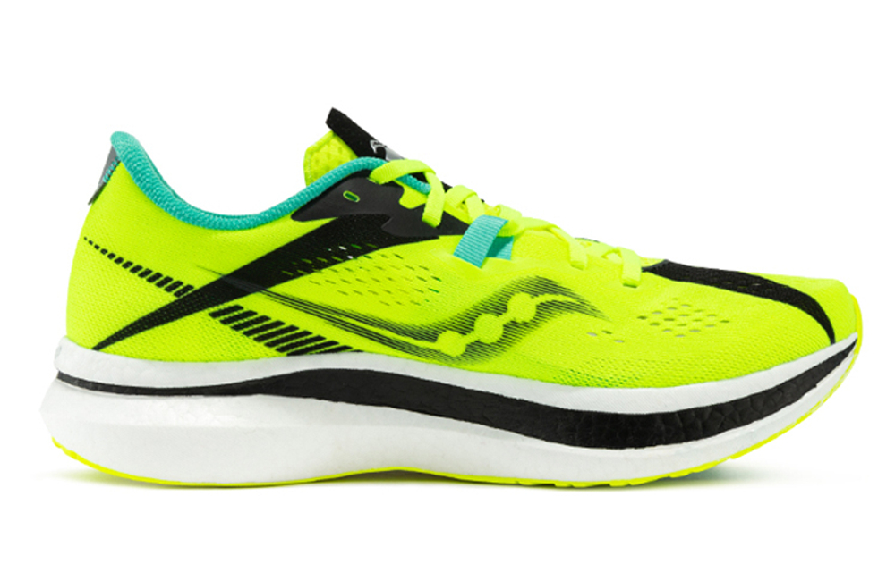 Saucony Endorphin Pro Coffee Peng 2 Coffee Peng Elite Breathable Low-top running shoes Men's Fluorescent Green cushioning Sports