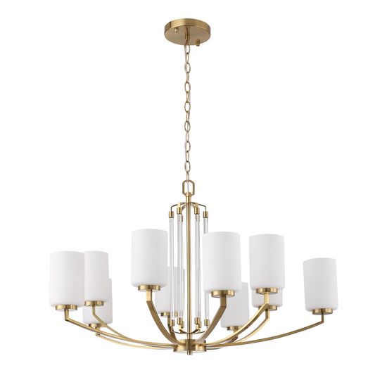 SL1403.303.10 Люстра подвесная ST-Luce Латунь/Прозрачный E27*10 40W OPALUS