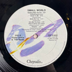 Винтажная виниловая пластинка LP Huey Lewis and The News Small World (USA 1988)