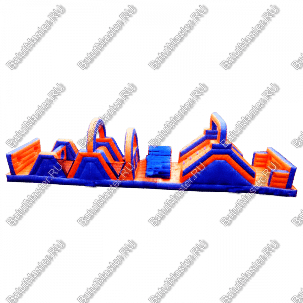 Надувная полоса препятствий "Веселый забег" 15*3*4 м