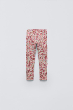 ZARA ПИЖАМА С ЦВЕТОЧНЫМ ПРИНТОМ, ЦВЕТ БУРГУНДСКОГО ВИНА