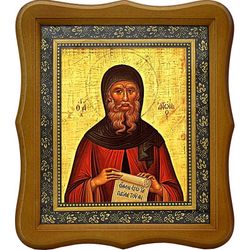 Антоний Великий Святой преподобный. Икона на холсте.