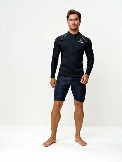 Куртка неопреновая Sargan Skeleton Sup неопрен 2 мм/лайкра черный