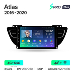 Teyes SPRO Plus 9" для Geely Atlas 2016-2020