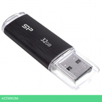 USB Flash-накопитель Silicon-Power Ultima U02 32GB черный (SP032GBUF2U02V1K)