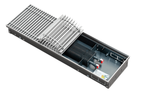 Конвектор внутрипольный Techno KVZ 150 х 65 х 1000 (решётка роликовая, натуральный алюминий)
