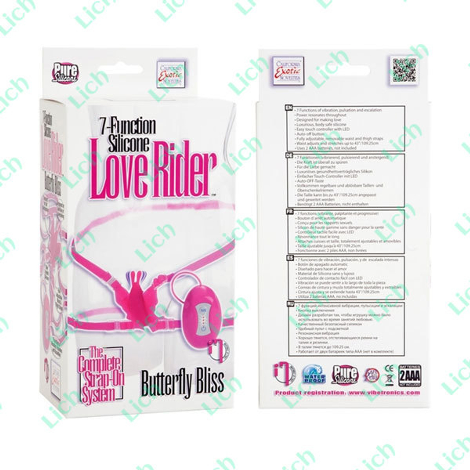Стимулятор клитора на ремешках вибробабочка LOVE RIDER
