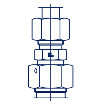 Соединение PNF DL15 22х1.5 DS12 20x1.5 (корпус)