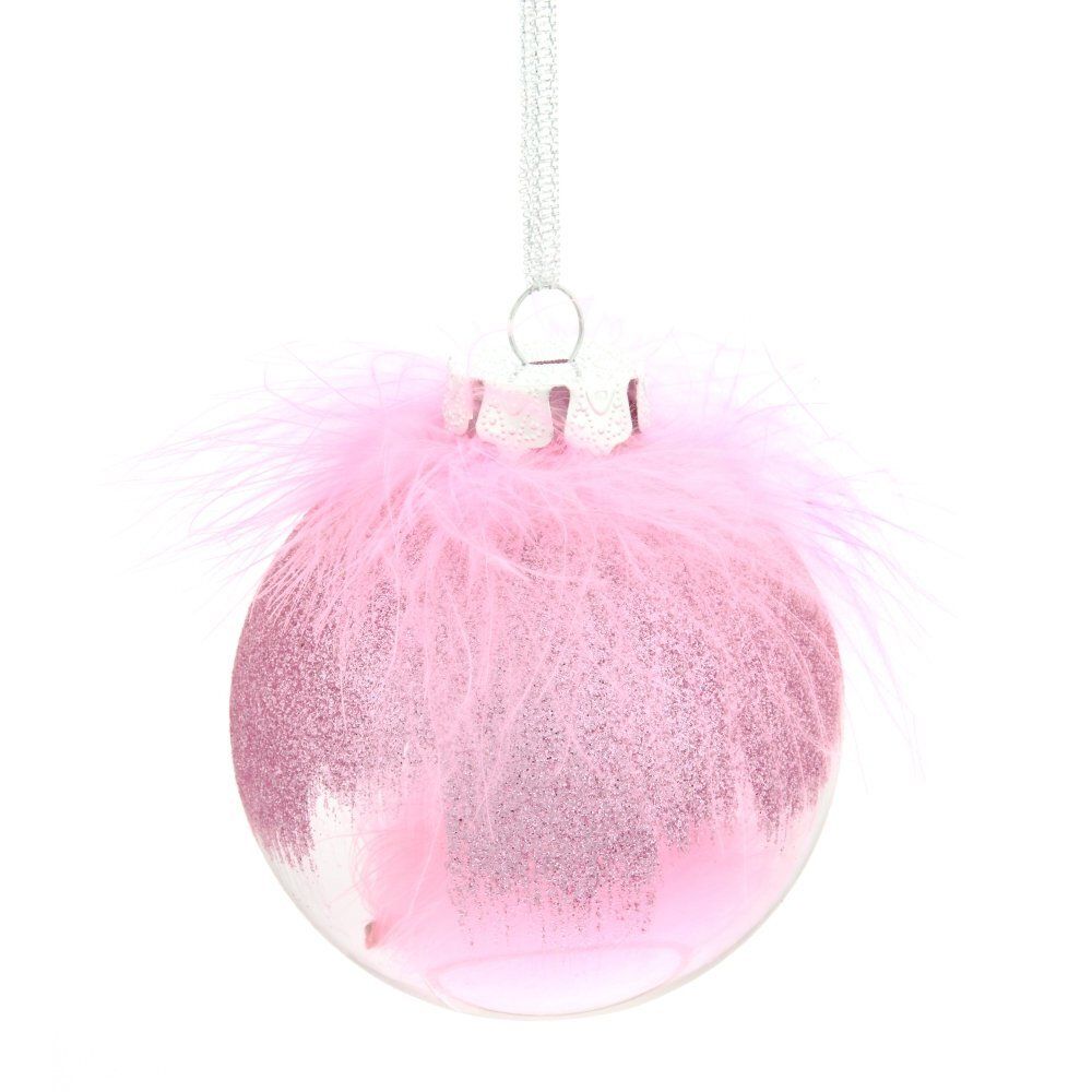 GAEM Набор из 12шт, Украшение новогоднее Шар "Перышко страуса", D8 см, L35 W27 H9см