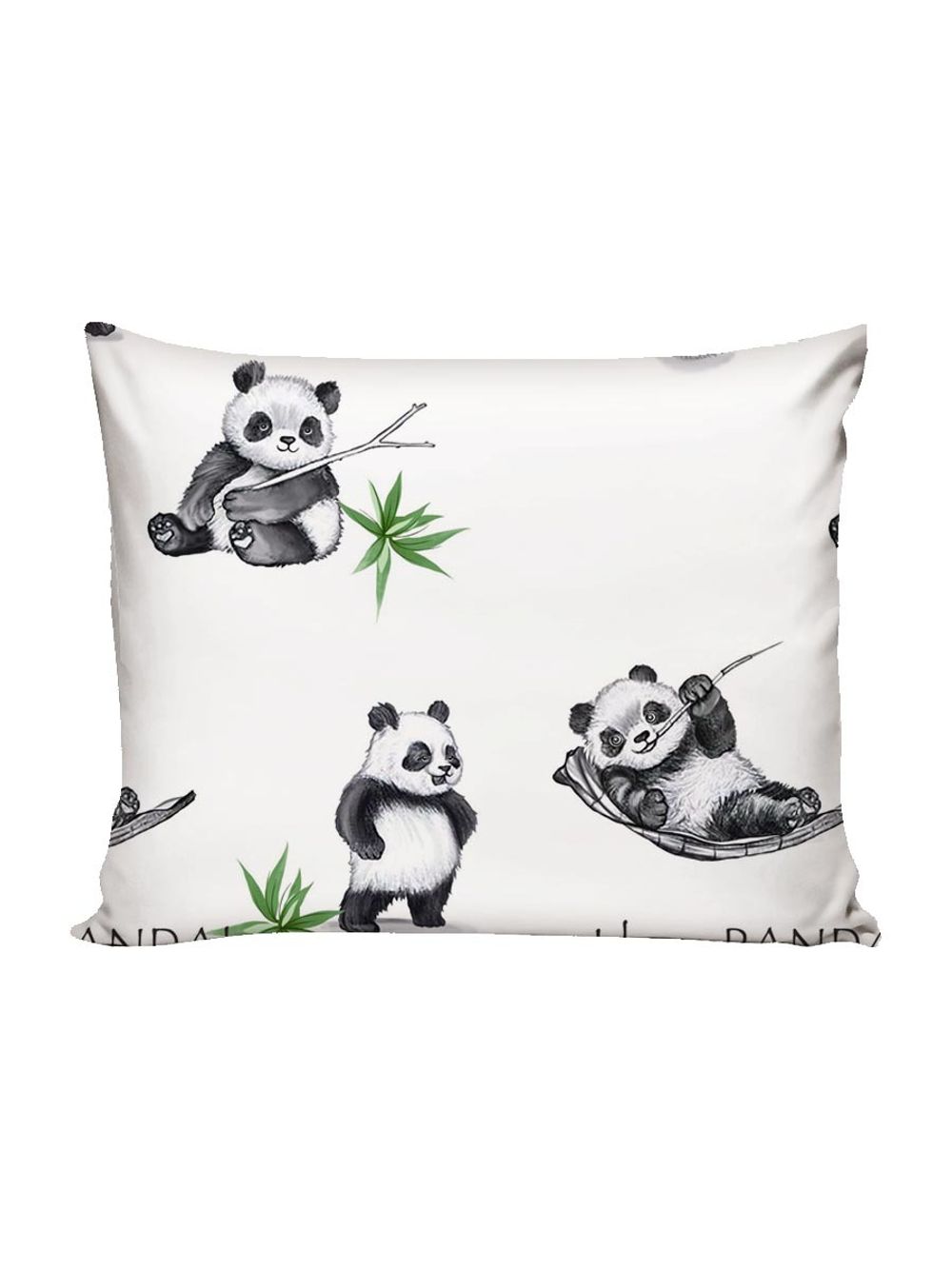 Постельное белье перкаль Сказка "Панды" 1,5-сп Наволочка 50х70 см 1 шт Простынь 150x215 см Пододеяльник 145x215 см