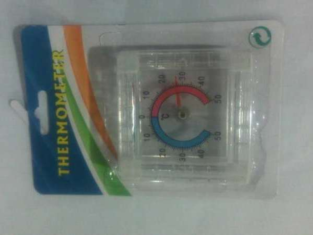 Термометр оконный биметаллический квадратный, -50+50С, блистер